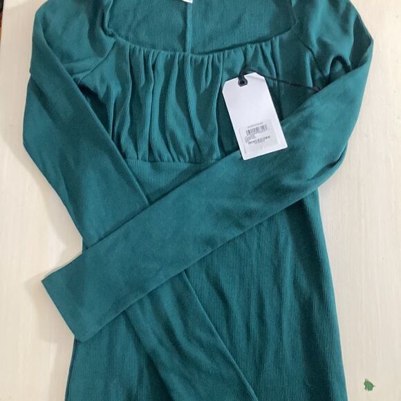 NWT Leith Nordstrom Evergreen Runched Bust Dress Size XXS - Picture 6 of 9